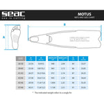 Seac Motus Long Blade Freediving Fins