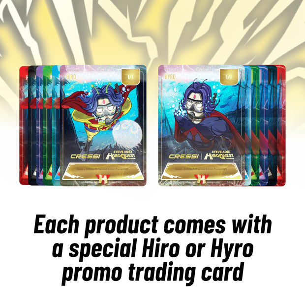 Cressi x Steve Aoki Limited Edition HiroQuest Adult Mask & Snorkel Set