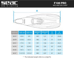 Seac F-100 Pro Full Foot Fin