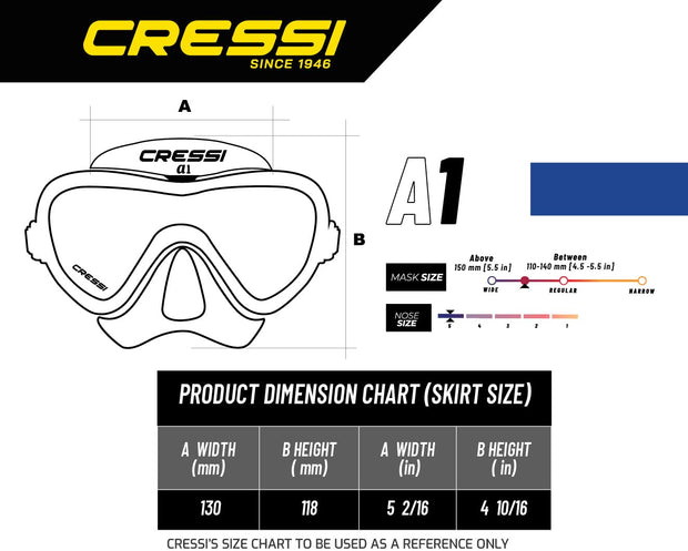 Cressi A1 Scuba Mask