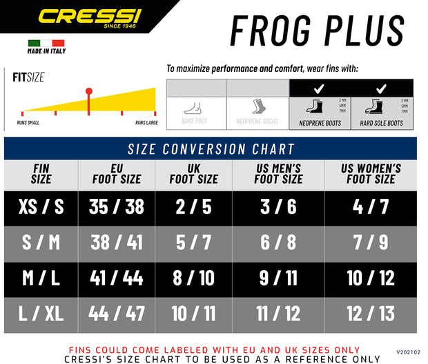 Cressi Frog Plus Diving Fins