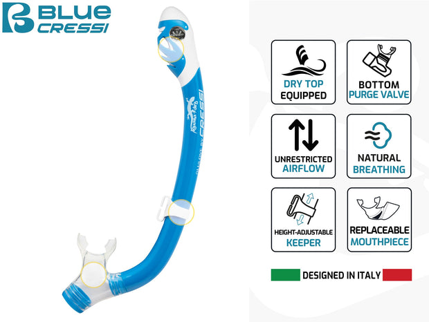 Cressi Mini Bonete Kid's Pro Dry Snorkeling Set
