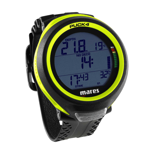 Mares Puck Lite Dive Computer(Black/Yellow)
