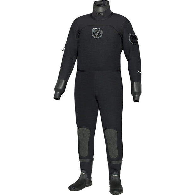 Bare D6 HD Pro Dry Men's Drysuit(Black / Small)