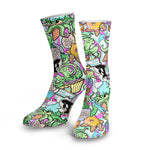Spacefish Army Dive Socks(Candy Octopus)