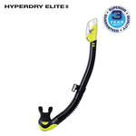 TUSA SP-0101 Hyperdry Elite II Scuba Diving Snorkel(Black/Yellow)