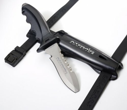 ATOMIC AQUATICS TITANIUM TI6 SCUBA DIVING KNIFE
