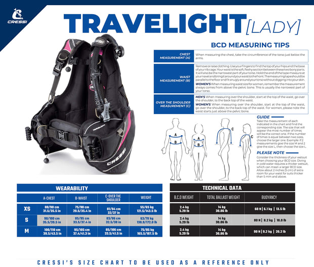 Cressi Travelight Lightweight BCD