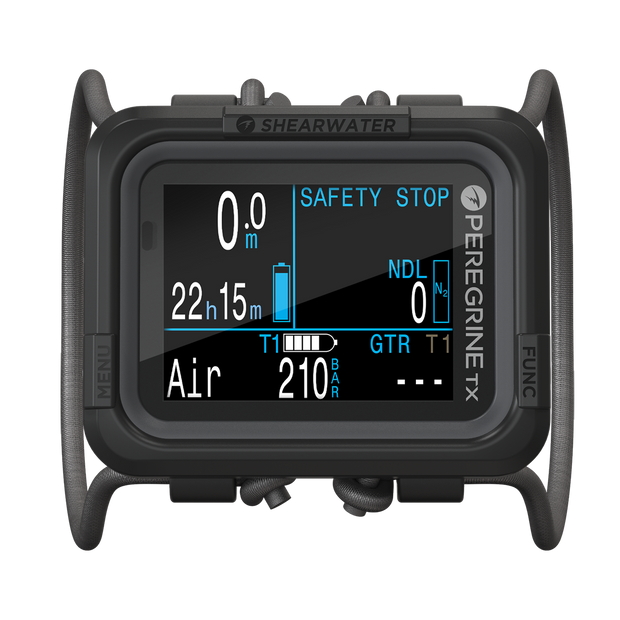 Shearwater Peregrine TX Air Integrated Color Dive Computer with Compass