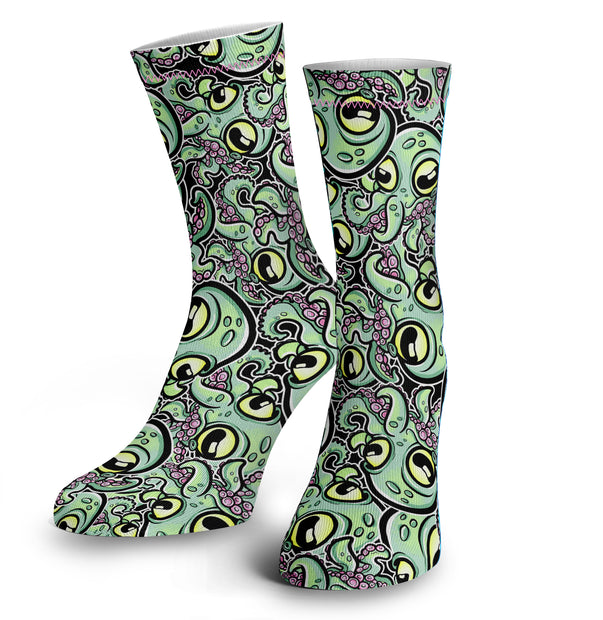 Spacefish Army Dive Socks(Cookie Octopus)