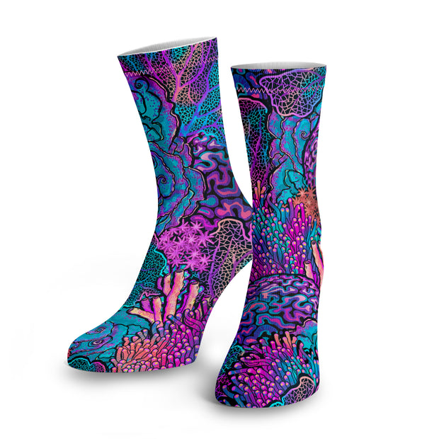 Spacefish Army Dive Socks(Coral Kaleidoscope)