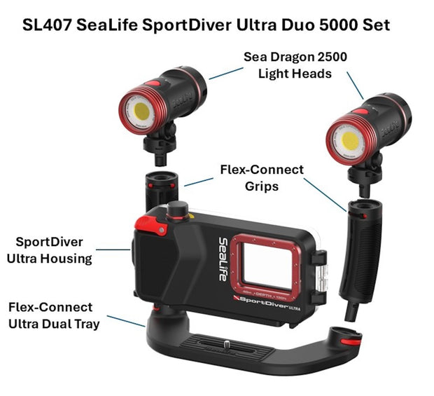 SeaLife SportDiver ULTRA Duo 5000 Set