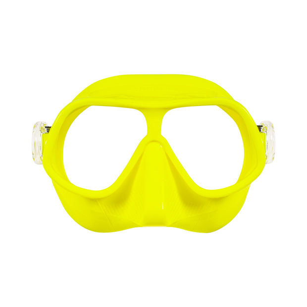 SCUBAPRO Steel Comp Freediving Mask, with Dual Lens and Frameless, Low Volume Design, Orange