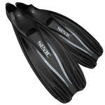 Seac F-100 Pro Full Foot Fin(Black / 38/39)