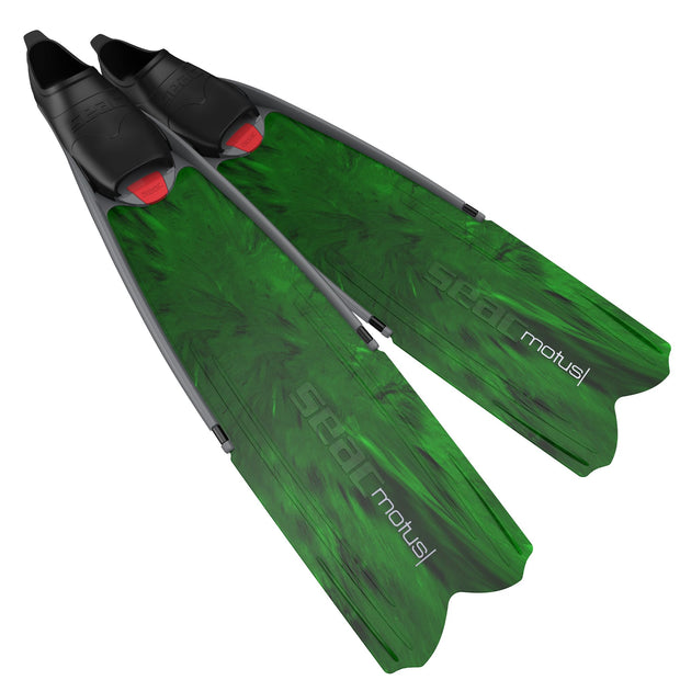 Seac Motus Long Blade Freediving Fins(Green Camo / 35-36)