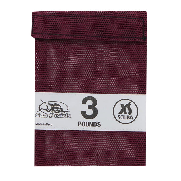 XS Scuba Fill Your Own Weight Pouch(Burgundy- 3 lb)