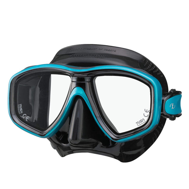 TUSA M-212 Freedom Ceos Scuba Diving Mask(Black/Ocean Green)