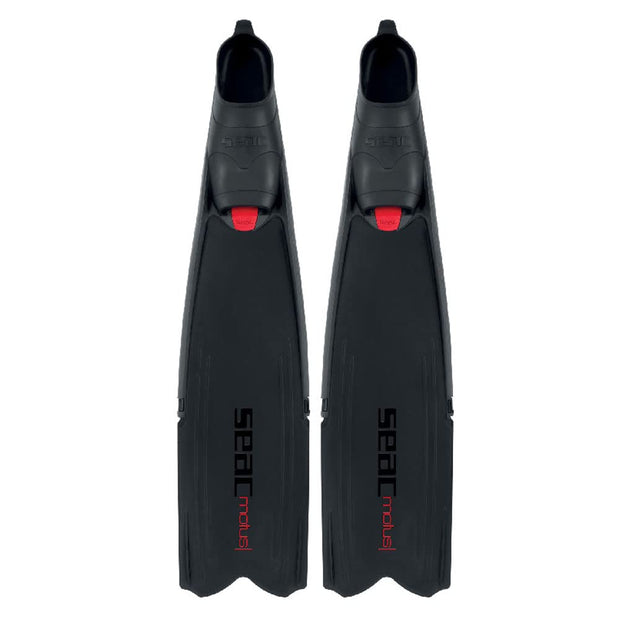 SEAC Motus Tris Freediving and Spearfishing Set - Motus Long Fins, One Diving Mask Jet Snorkel, Shoulder Bag Included