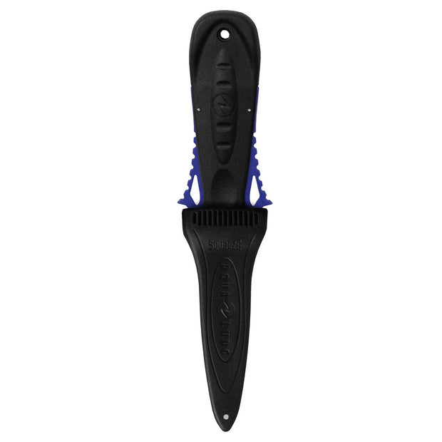 Deep See Wenoka Squeeze Lock Titanium Knife, Tanto Tip - Blue
