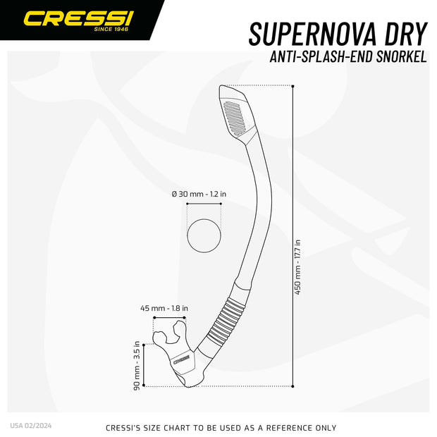 Cressi Supernova Dry Snorkel
