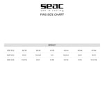 SEAC Shout Long Black Spearfishing Fins