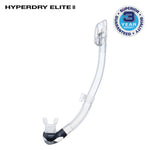 TUSA SP-0101 Hyperdry Elite II Scuba Diving Snorkel(Translucent)