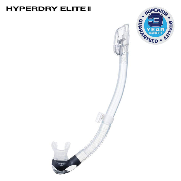TUSA SP-0101 Hyperdry Elite II Scuba Diving Snorkel(Translucent)