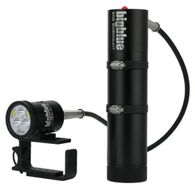 Bigblue 7000 Lumen Wide Beam + 2900 Lumen Canister Light EOS Cord - Sidemount
