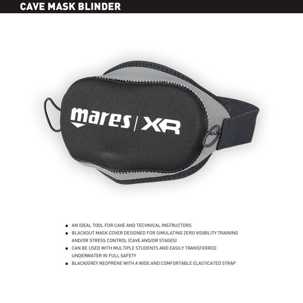 Mares Cave Mask Blinder- XR Line