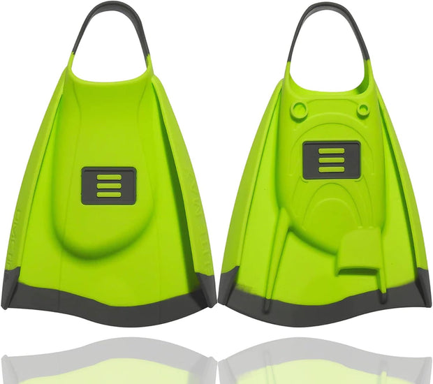 DMC Elite Max Fins for Bodyboarding and Swimming(Flouro/Charcoal / X-Large)