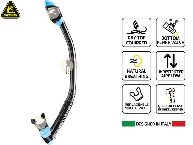 Cressi Supernova Dry Snorkel