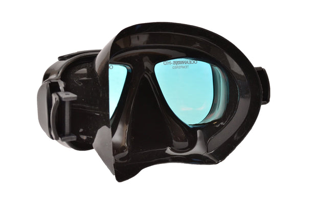 SeaDive Oceanways OceanCat-HD High Definition w/Anti-UV/Glare w/Anti-Fog Scuba/Spearfishing Dive Mask (OM964BKSFF)