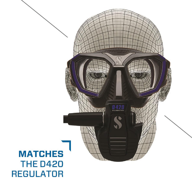 Scubapro D-Mask Diving Mask - Includes Mounting Adapter for The HUD Dive Computer