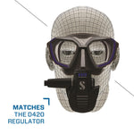 Scubapro D-Mask Diving Mask - Includes Mounting Adapter for The HUD Dive Computer