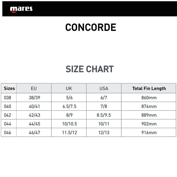 Mares Concorde Freediving Fins