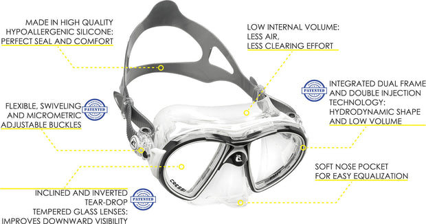 Cressi Eyes Evolution Crystal Dive Mask