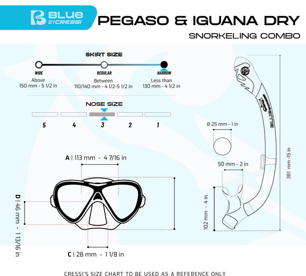 Cressi Ocean Kids Snorkel Combo