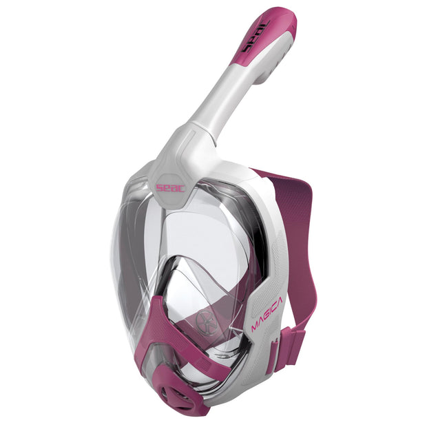 Seac Magica Full Face Snorkeling Mask(White/Pink / S/M)