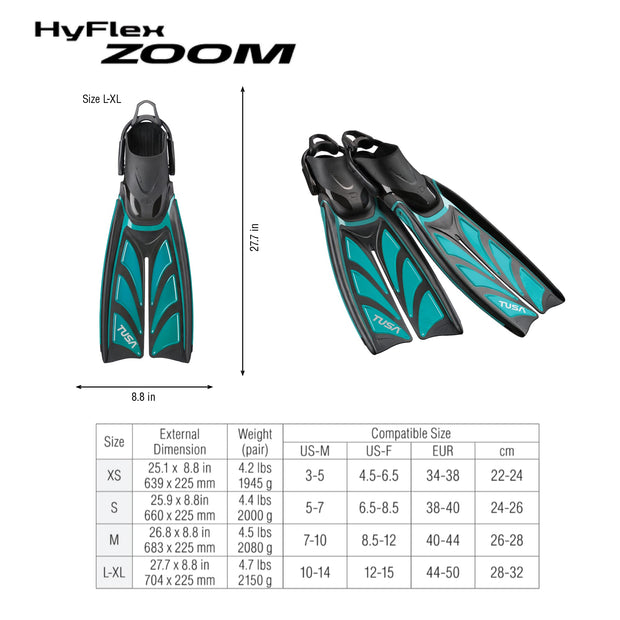 Tusa Hyflex Zoom Splitfins
