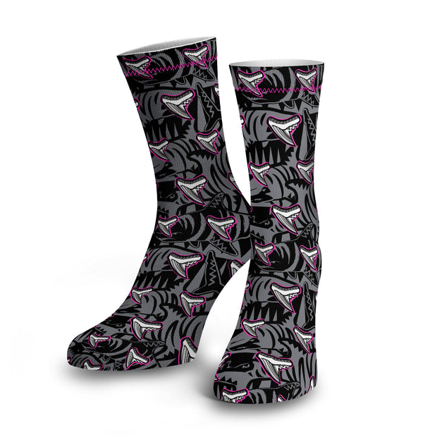 Spacefish Army Dive Socks(Tiger Shark Teeth)