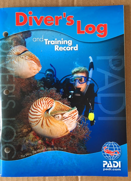 PADI Diver's Blue Log and Training Record