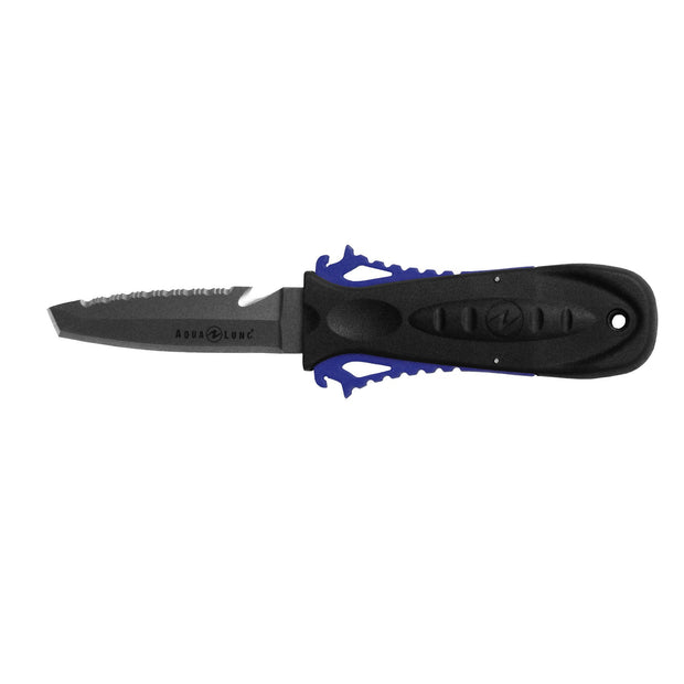 Deep See Wenoka Squeeze Lock Titanium Knife, Tanto Tip - Blue