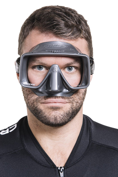 Cressi Frameless Adult Scuba Diving Mask: Wide Visibility, Silicone Skirt: SF1 : Quality Since 1946