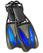 Scubapro Unisex Jet Sport Open Heel Scuba Dive Fins(Black Blue / X-Small)