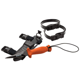 Riffe Stubby Knife Safety Orange Handle (Deluxe)