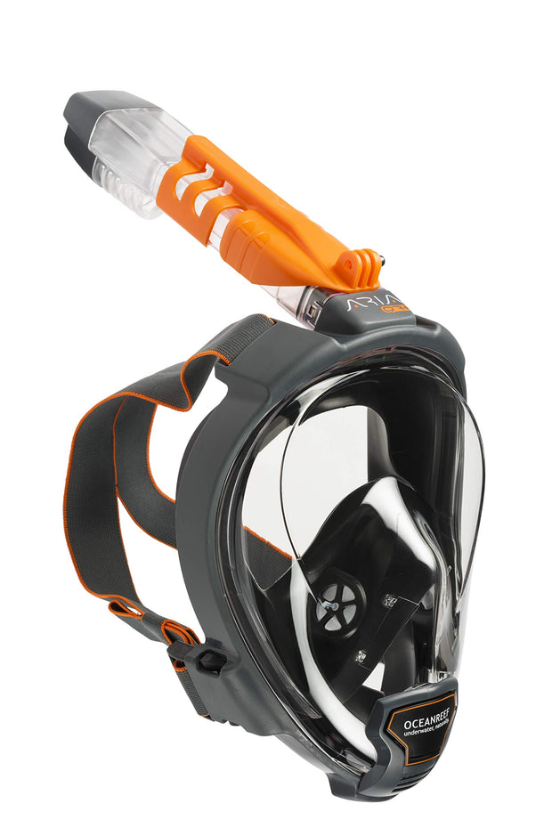 Ocean Reef Aria QR+ Full Face Snorkeling Mask(Black / Small/Medium)