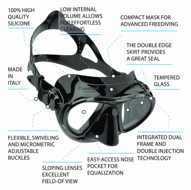 Cressi Nano Mask for Freediving & Scuba Diving