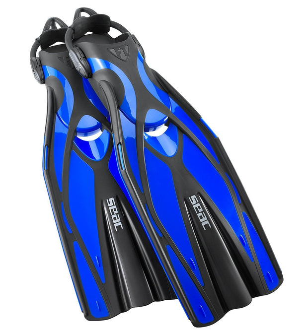 Seac F1 S, Ultra Light Scuba Diving fins with Sling Strap(Black / X-Small/Small)