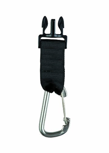Gear Keeper AC0-0923 Quick Connect II Male Adapter with Stainless Steel Carabiner Clip
