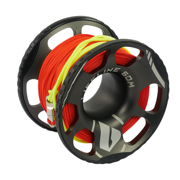 Apeks Lifeline Spool with High Visibility Line and Stainless Steel Bolt Snap